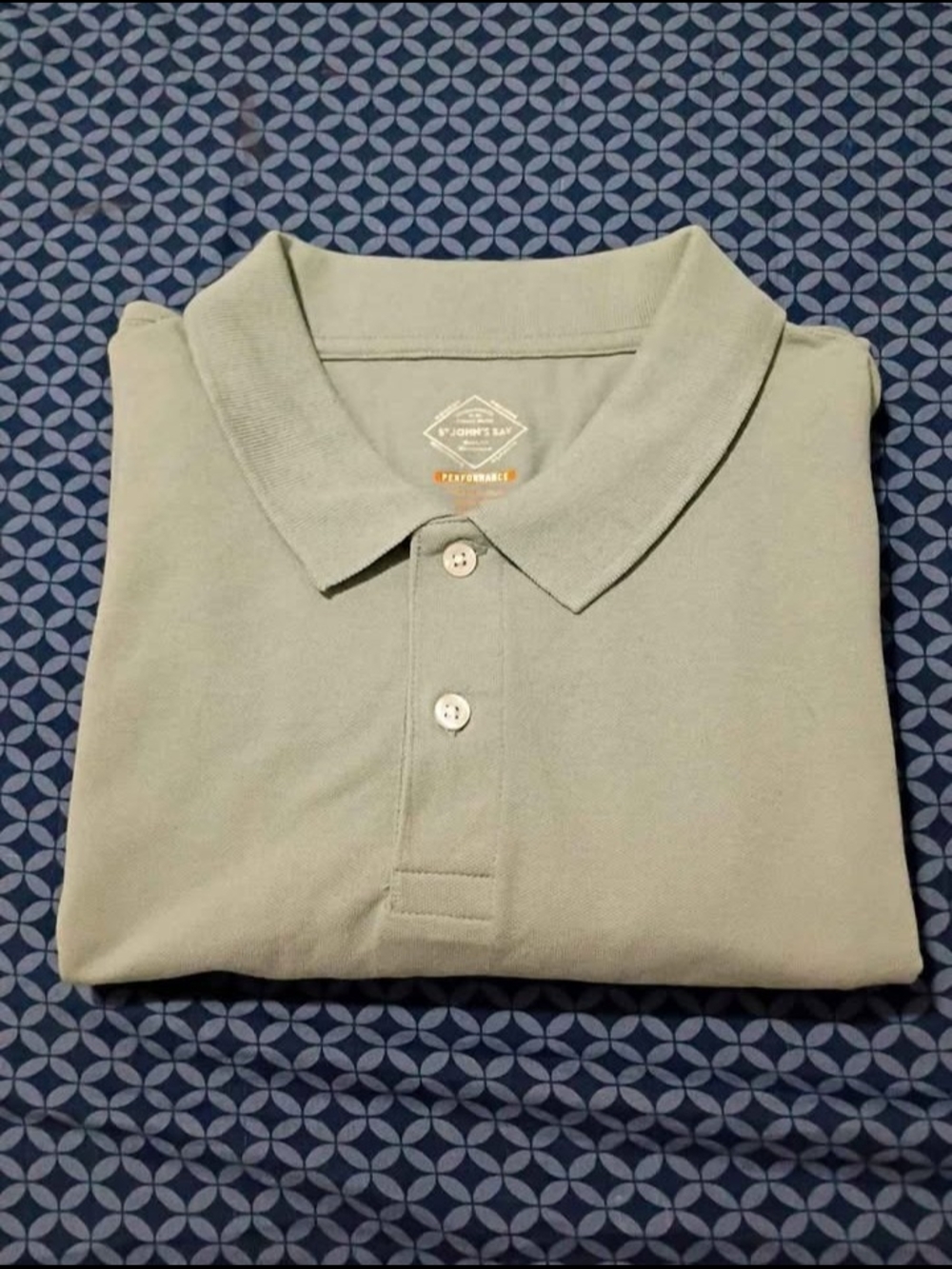 St. John's Bay Men’s Sage Green Polo. NWT